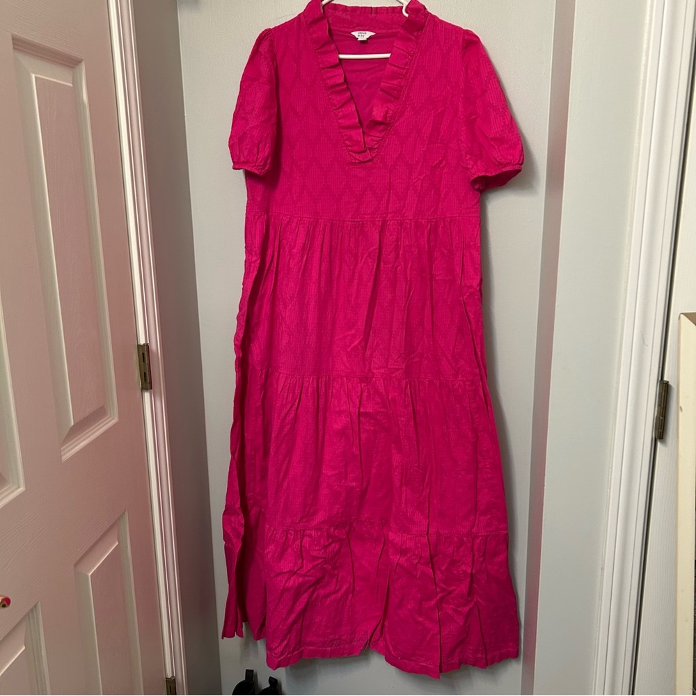 crown & ivy Hot Pink Maxi Dress